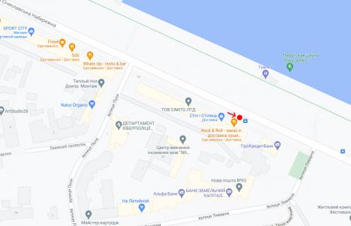 Non-Standard B in Dnipro (Dnipropetrovsk), 0,80х1,91  Vst.Siceslavs'ka Naberezna, bila bud.39, pered st.Livarna scheme