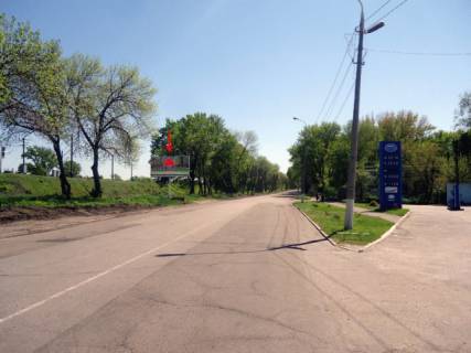 Billboard B in Kam'yanske (Dniprodzerzhinsk), 6х3  Kiivs'ka trasa, bila st.Dorozna, z centru Photo 1