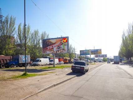 Billboard A in Dnipro (Dnipropetrovsk), 6х3,2  Donec'ke sose - rinok "Berezins'kij", v centr Photo 1