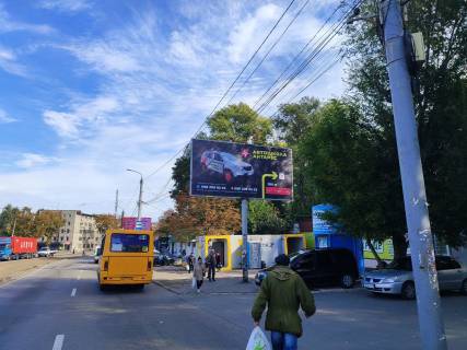 Billboard A in Dnipro (Dnipropetrovsk), 6х3  av.Ivana Mazepi - st.Kiivs'ka, rinok Photo 1