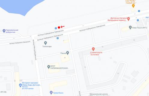 Non-Standard A in Dnipro (Dnipropetrovsk), 1,18х2,02  Vst.Naberezna Zavods'ka, navproti bud.133, pered st.Metrobudivs'ka scheme