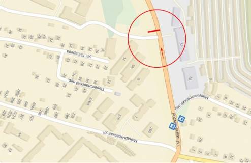 Billboard B in Dnipro (Dnipropetrovsk), 6х3  st.Kosmicna, Ditaca likarna scheme