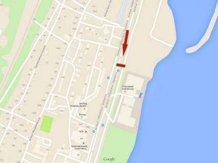 Billboard B in Dnipro (Dnipropetrovsk), 6х3  st. Naberezna Peremogi - restoran Akir, skver Pribereznij scheme