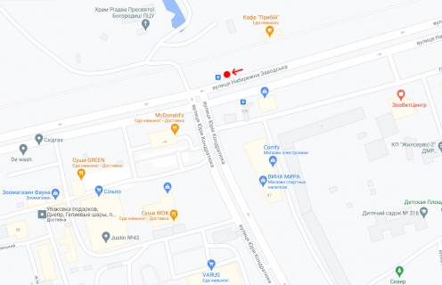 Non-Standard A in Dnipro (Dnipropetrovsk), 1,18х2,02  Vst.Naberezna Zavods'ka, navproti bud.97B, pered st.U.Kondratuka scheme