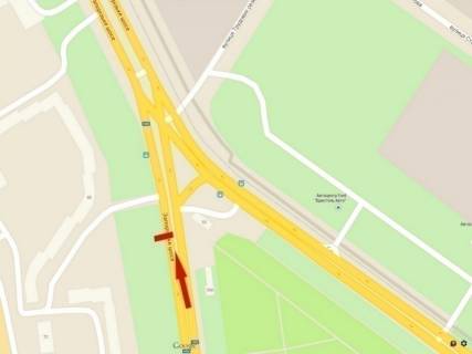 Billboard B in Dnipro (Dnipropetrovsk), 6х3  Zaporiz'ke sose - sinij centr "Bridgestone", zaizd u misto scheme