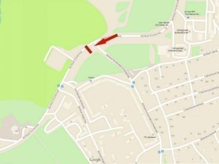 Billboard B in Dnipro (Dnipropetrovsk), 6х3  st.Kosmicna - st. Oleksandra Kukurbi (st.Kosmonavta Komarova) scheme