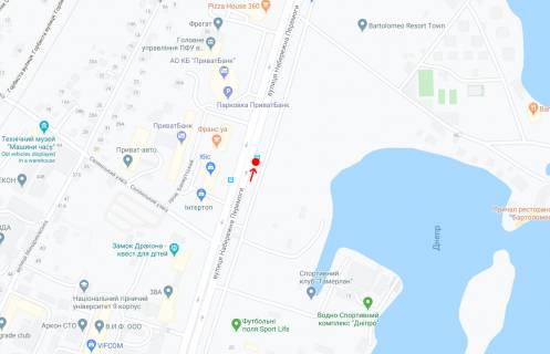 Non-Standard A in Dnipro (Dnipropetrovsk), 0,75х2,00 (перф)  Vst.Naberezna Peremogi, navproti bud.26 scheme