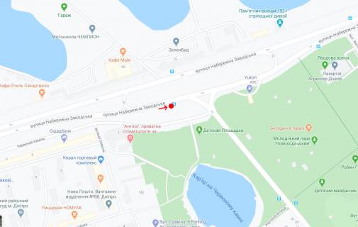 Non-Standard B in Dnipro (Dnipropetrovsk), 1,18х2,03  Vst.Naberezna Zavods'ka, navproti bud.76 scheme