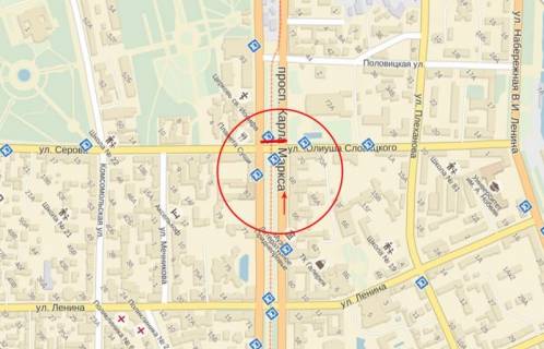 Scrolller, Scroll A in Dnipro (Dnipropetrovsk), 3,14х2,32  av.D.Avornic'kogo - st.A.Fabra - 174284 scheme