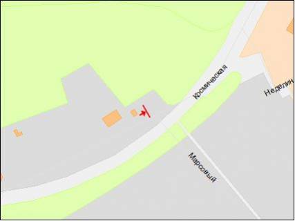 Billboard B in Dnipro (Dnipropetrovsk), 6х3  st.Kosmicna, 28a scheme