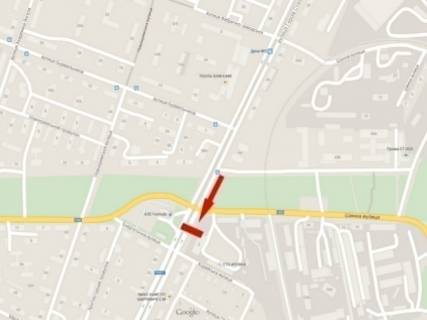 Billboard B in Dnipro (Dnipropetrovsk), 6х3  av.Bogdana Hmel'nic'kogo - st.Sinna, z centru scheme