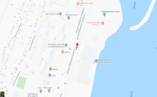 Non-Standard A in Dnipro (Dnipropetrovsk), 0,75х2,00 (перф)  Vst.Naberezna Peremogi, bila bud.51 scheme