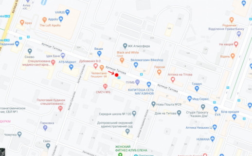 Non-Standard A in Dnipro (Dnipropetrovsk) Вул.Титова, біля буд.27 scheme
