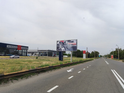 Billboard B in Dnipro (Dnipropetrovsk), 6х3  st.Dniprostalivs'ka - st.Oleksandra Ocupa scheme