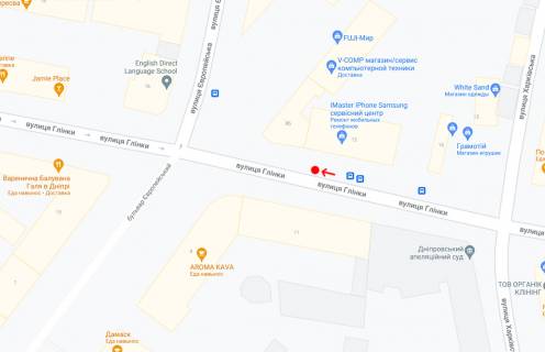 Non-Standard A in Dnipro (Dnipropetrovsk), 0,75х1,60  Vst.Glinki, 12, za bul'v.Evropejs'kij -1- scheme