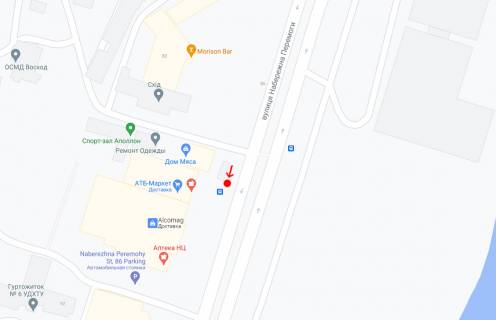 Non-Standard A in Dnipro (Dnipropetrovsk), 0,79х1,86  Vst.Naberezna Peremogi, 86 D, navproti ATB scheme