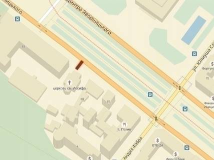 Citylight B in Dnipro (Dnipropetrovsk), 1,2x1,8  av.Dmitra Avornic'kogo, 93 (5), Budinok Profspilok, NOMER5 scheme