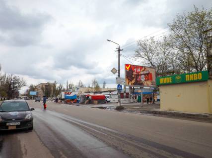 Billboard A in Dnipro (Dnipropetrovsk), 6х3  av.Petra Kalnisevs'kogo - st.Batums'ka, rinok "Severnyj" Photo 1