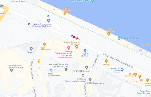 Non-Standard A in Dnipro (Dnipropetrovsk), 0,80х1,58(перф)  Vst.Siceslavs'ka Naberezna, navproti bud.33, gotel' Dnipropetrovs'k scheme