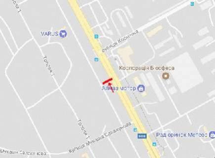 Billboard B in Dnipro (Dnipropetrovsk), 6х3  Zaporiz'ke sose, navproti avtosalonu Tojota ta MC "Biennale" scheme