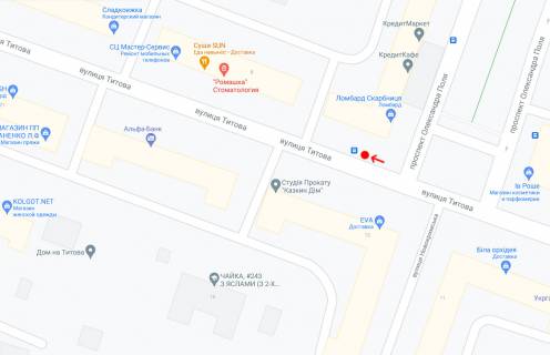 Non-Standard A in Dnipro (Dnipropetrovsk), 0,8х1,85  Vst.Titova, 8, bila av.O.Pola scheme