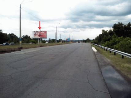 Billboard A in Kam'yanske (Dniprodzerzhinsk), 6х3  Livobereznij mostovij perehid, v bik Pravogo berega, rozpodiluvac, v centr Photo 1
