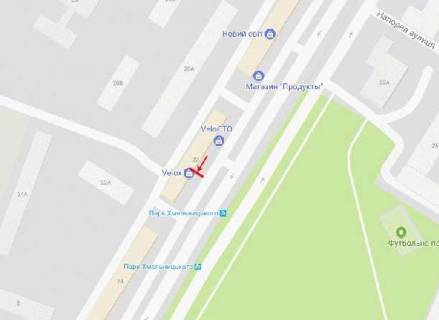 Billboard A in Dnipro (Dnipropetrovsk), 6х3  av.Bogdana Hmel'nic'kogo, 22/24, bila "ATL" scheme