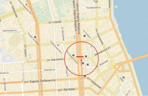 Scrolller, Scroll + in Dnipro (Dnipropetrovsk), 4х3  av.D.Avornic'kogo - st.V.Monomaha - 174274 scheme