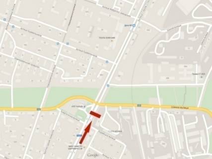 Billboard A in Dnipro (Dnipropetrovsk), 6х3  av.Bogdana Hmel'nic'kogo - st.Sinna, v centr scheme