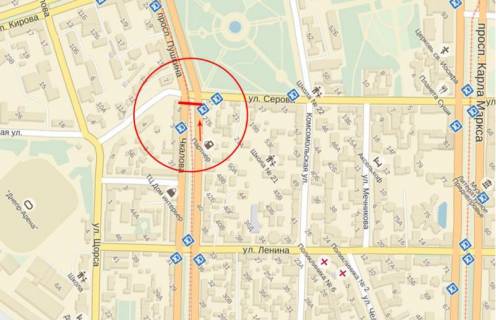 Prismatron, Prism B in Dnipro (Dnipropetrovsk), 6х3  st.S.Horobrogo - st.A.Fabra - 174352 scheme