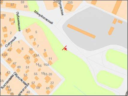 Billboard B in Dnipro (Dnipropetrovsk), 6х3  av.Manujlivs'kij, 77 scheme