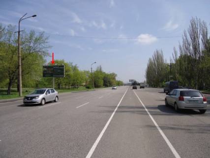 Billboard B in Dnipro (Dnipropetrovsk), 6х3  st.Naberezna Zavods'ka, Cervonij kamin', z z/m "Parus", Pokrovs'kij, do centru Photo 1