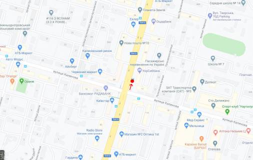 Non-Standard A in Dnipro (Dnipropetrovsk), 0,8х1,85   Pr.Slobozans'kij, bila bud.60 -1- scheme