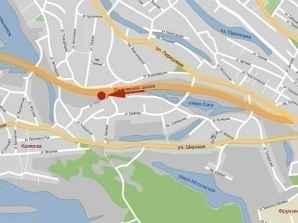 Billboard B in Dnipro (Dnipropetrovsk), 6х3  Avtodoroga do mista Kiiv (MO-04) za perehrestam z st.Mezovij, z mista scheme