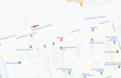Non-Standard B in Dnipro (Dnipropetrovsk), 1,18х2,02  Vst.Naberezna Zavods'ka, navproti bud.73D, z/m Cervonij kamin' scheme