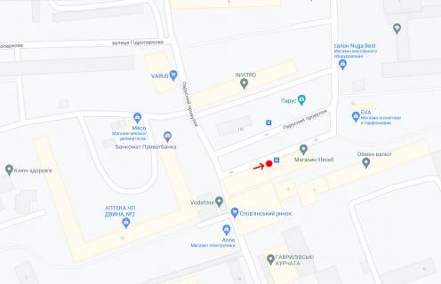 Non-Standard A in Dnipro (Dnipropetrovsk), 0,80х1,91  prov. Parusnij, bila bud.7B, z/m Parus scheme