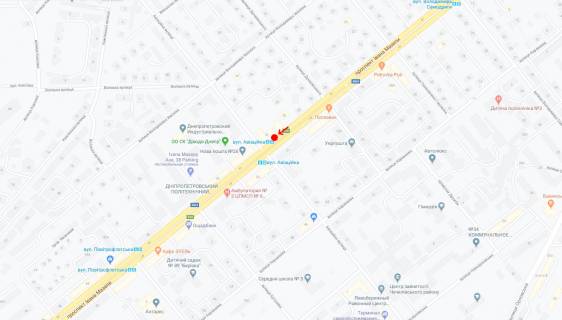 Non-Standard A in Dnipro (Dnipropetrovsk), 0,75х2,00 (перф)  Pr.Ivana Mazepi, bila bud.32 scheme