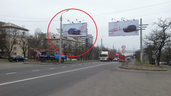 Billboard A in Mykolaiv (VIP)ул. Б. Морская / Варваровский мост Photo 1
