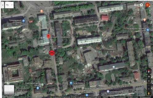 Billboard A in Romney, 3х6  Aptekarskaa,4 scheme