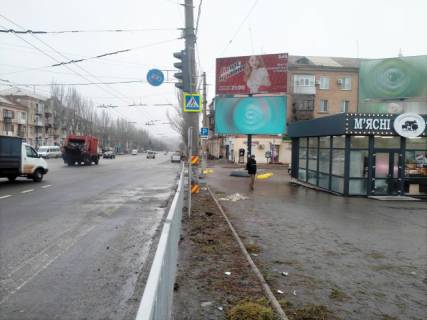 Billboard A in Krivy Rig, 6x3  Fuksa st., - Zenevs'ka ( ATB, Pioner,  verh) Photo 1