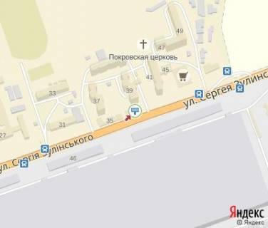 Billboard B in Vinnytsia, 6x3  Zulins'kogo st., 39 (z\m "DPZ 18"  , 200  do TC ta servisnogo centru "Bosch") scheme