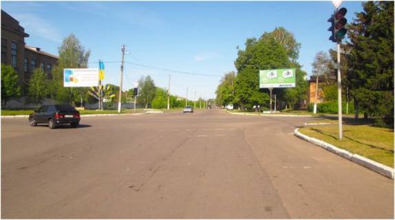 Billboard A in Piryatin, 6x3  Soborna st. - Zvil'nenna st., (centr) Photo 1