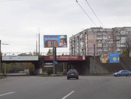 Billboard A in Kropyvnytskyi (Kirovograd), 6x3  Vinnicenka av. - Vokzal'naa st. (rozpodil'ca smuga) Photo 1