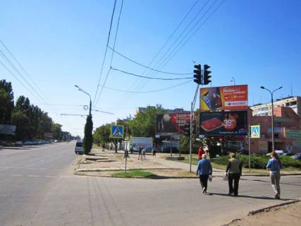 Billboard A in Krivy Rig, 6x3  Velikogo V. st., 59 - Kustanaivs'ka st., ("Budinok  Mod"), do  Artema pl. Photo 1