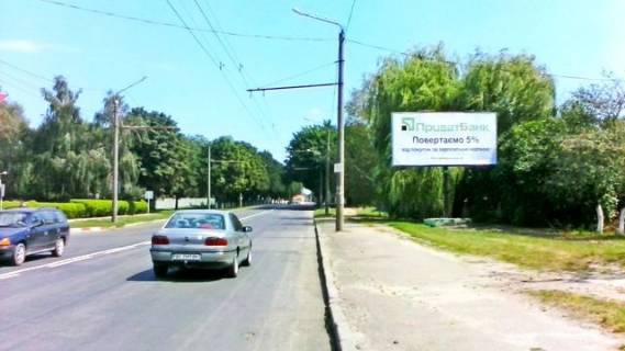 Billboard A in Lutsk, 6x3  Volodimirs'ka st., 69 (zupinka, v centr) Photo 1