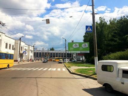 Billboard A in Zhytomyr, 6x3  Privokzal'naa pl., 1 ( ZD vokzal Zitomir,Rinok Privokzal'nij) Photo 1