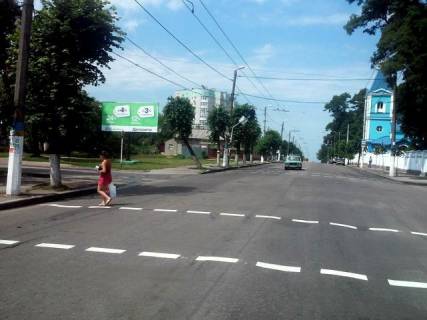 Billboard B in Zhytomyr, 6x3  Pobedy av., 89 (200m do Privat Banka, Novaa Pocta) Photo 1