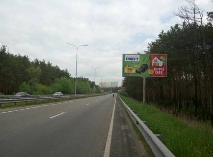Billboard A in Kyiv, 6x3  Bogatirs'ka, 400 metriv vid st.Dniprovods'ka v napramku iz Kieva scheme