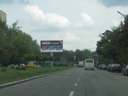 Billboard A in Kyiv, 6x3  Solom-Alejhema, 19  ruh vid Konotops'koi bitvi (Volgograds'koi) plosi (na rozpodiluvaci) scheme