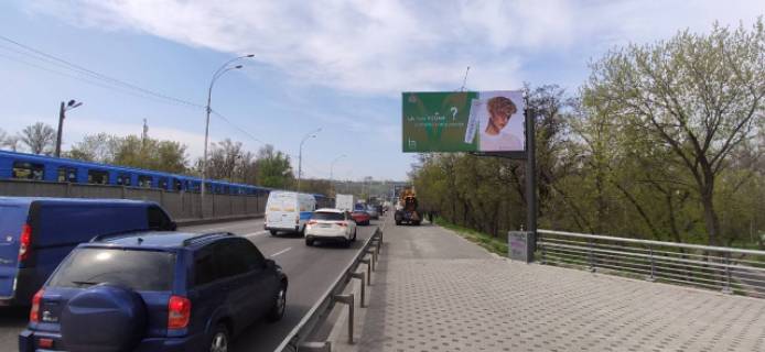 Video Billboard A in Kyiv, 6x3  Brovars'kij prospekt / Rusanivs'kij mist , za 400 metriv ruhu do (M) "Gidropark" - 305909 scheme